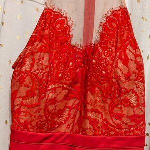 Charlotte Russe Red lace dress